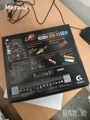 Продавам дънна платка H510M S2H V3 сокет 1200 с гаранция , снимка 2 - Дънни платки - 54672306