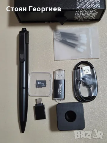 4K камера химикалка – Скрито видео с аудио запис, 64GB памет , снимка 2 - Друга електроника - 55646823