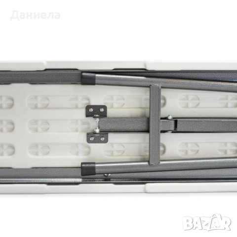 Сгъваема кетъринг пейка 183 см – здрава HDPE седалка, снимка 8 - Маси - 54701180