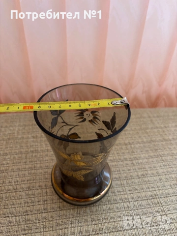 Винтидж ваза от Bohemia Glass , снимка 5 - Вази - 55182732