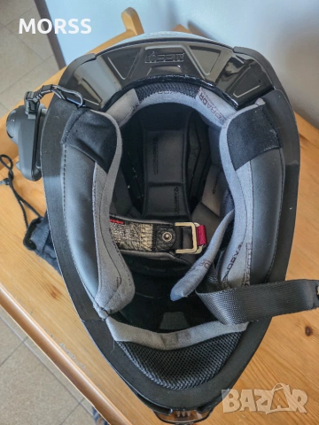 Icon Airflite Quicksilver + Sena SMH5 - Мото каска, размер L, снимка 11 - Аксесоари и консумативи - 55152232