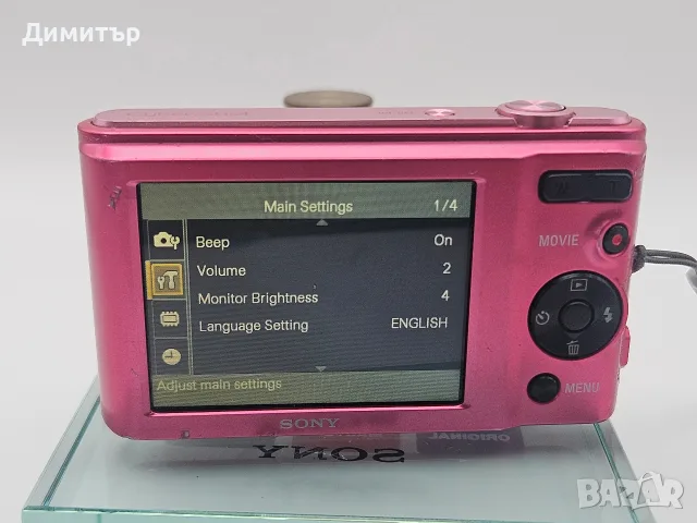 Sony cybershot W810 дигитален фотоапарат камера digital camera pink 20mp, снимка 10 - Фотоапарати - 55390050