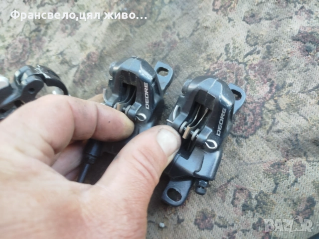 Хидравлични спирачки за велосипед колело Shimano deore bl m 615, снимка 2 - Части за велосипеди - 54352389