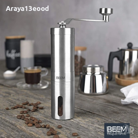 Ръчна кафемелачка BEEM GRIND-2-GO с керамичен механизъм, снимка 3 - Кафемашини - 54639291
