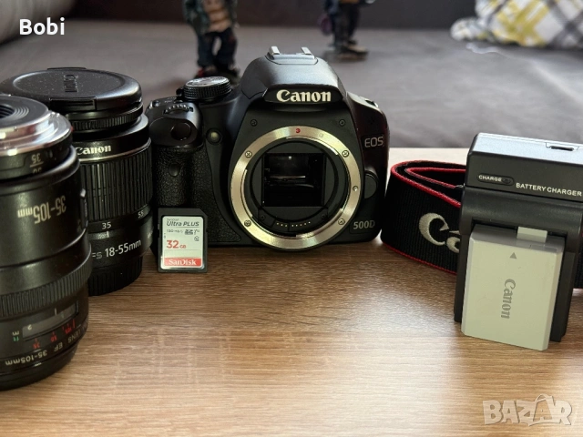 Canon EOS 500D + 2 обектива 