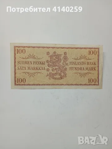 ФИНЛАНДИЯ БАНКНОТА 100 МАРКИ , снимка 2 - Нумизматика и бонистика - 55583176