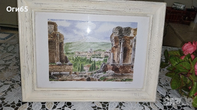 Картина Рисувана с Акварел Оригинално ., снимка 4 - Картини - 54503933