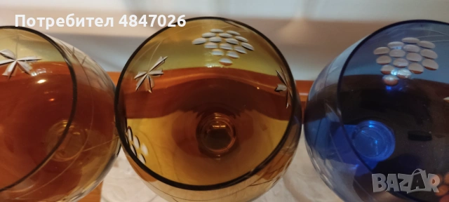 Кристални чаши Bohemia , снимка 4 - Чаши - 54795265