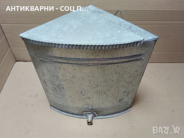 Стар Соц Ъглов Поцинкован Градински Умивалник. / НОМЕР 519., снимка 2 - Напояване - 55696349