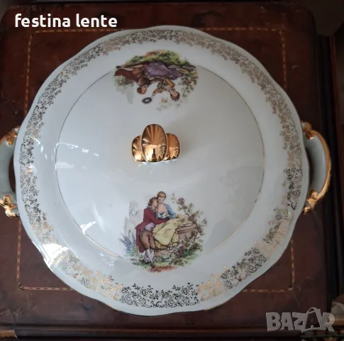 Порцеланов супник Limoges / Франция, снимка 4 - Други - 55618614