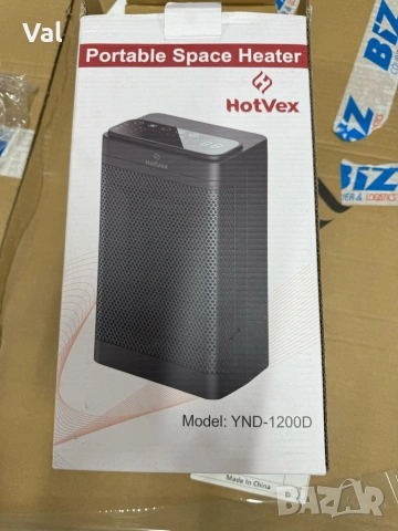 Керамичен нагревател HotVex ceramic heater 1500 W + Дистанционно, снимка 12 - Отоплителни печки - 54992577