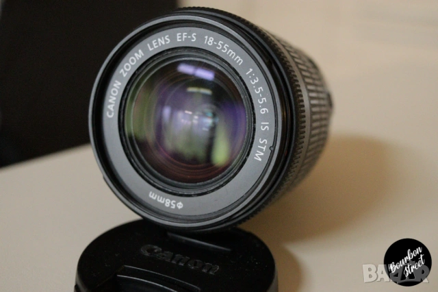 Canon EF-S 18-55mm f/3.5-5.6 IS STM, снимка 2 - Обективи и филтри - 54371487