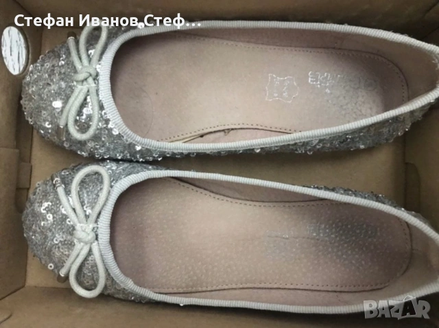 Детски обувки със сребърни пайети, снимка 3 - Детски обувки - 54231535