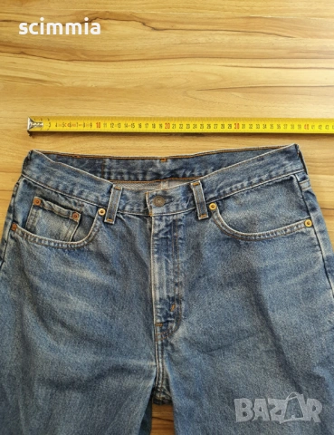 Мъжки дънки W33 L34 (размер M) Levi’s 630 Vintage оранжев етикет с прав крачол сини, снимка 11 - Дънки - 54661944