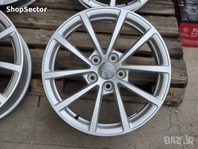 ЧИСТО НОВИ Оригинални Audi джанти 17" 5x112 – Перфектни за A3/A4/A6/Q3/Q5, снимка 4 - Части - 54435566