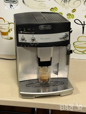 Кафемашина кафе автомат delonghi magnifica с гаранция, снимка 6 - Кафемашини - 54965403