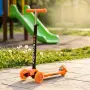 Детска сгъваема тротинетка 21st Scooter със светещи силиконови колела – Оранжева, снимка 5