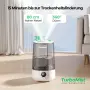 Овлажнител за спалня с горно пълнене 3.6 L 360° Хладна Мъгла Тих , снимка 5