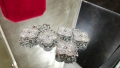Van Cleef & Arpels VCA 5 Motifs Silver Diamonds Vintage Alhambra Дамска Гривна, снимка 4