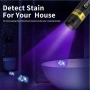 Alonefire 365nm UV Фенер акумулаторна флуоресцентна лампа за откриване на петна, течове масло, пари, снимка 8