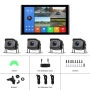 10.1” 4K Монитор с 4 Камери за Камион Бус паркиране Автомобил DVR Парктроник заден ход Нощно Виждане, снимка 2
