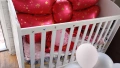 Детско дървено легълце с вградена люлка и матрачето ARBOR BABY, снимка 8