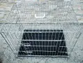 метална сгъваема клетка за куче 77x54x63см за транспорт и стационар, снимка 1