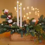 IMAGE Безпламъчни конусовидни свещи с дистанционно, 12 бр. LED свещници 3D фитил, цвят слонова кост, снимка 9
