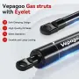 Газови амортисьори/подпори за повдигащи механизми (Vepagoo) с въртяща се глава и M8 отвор, снимка 3