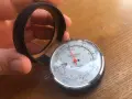 стар джобен барометър /алтиметър/ с термометър - GERMANY, снимка 1