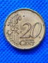 Рядка серия от първите гръцки монети 2002 г. със знаци „S“  (Финландия ), "F" (Франция) и "E" (Испан, снимка 9