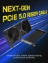 EZDIY-FAB PCIe 5.0 X16 Riser гъвкав кабел за вертикален монтаж на Видео карти 30см, снимка 4
