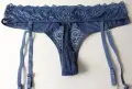 Nortie Lingerie M/L луксозни дантелени прашки с жартиери, снимка 6