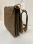 Дамска чанта за през рамо - кафява с метален обков, снимка 3