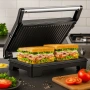 Тостер грил Royalty Line RL-PM1000 - Компактен грил и сандвич преса 2 в 1, снимка 3