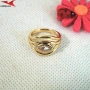 Пръстен с 14К златно покритие 224870, снимка 1