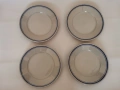 10 стари порцеланови чинии със син кант, снимка 2