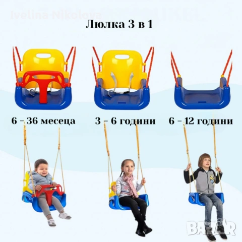 Технически характеристики на Детска люлка с облегалка 3 в 1 - максимална безопасност и комфорт  Тип:, снимка 4 - Други - 54450788