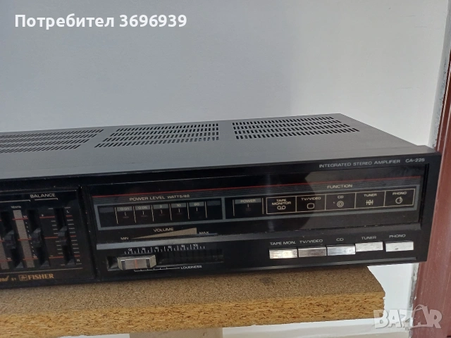 Усилвател FISHER-CA225 от серията; Studio Standard" 2×55w na 8 om., снимка 3 - Ресийвъри, усилватели, смесителни пултове - 55244887