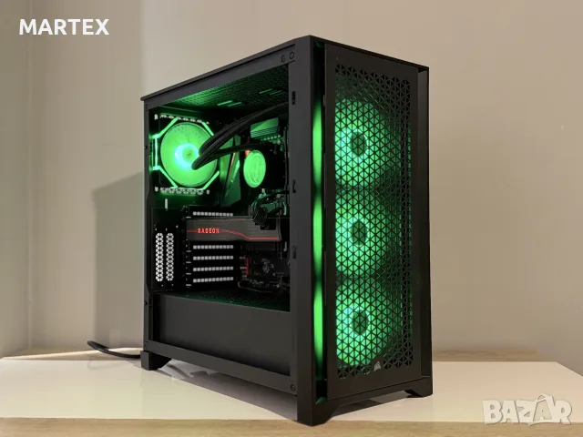 Геймърски компютър Ryzen 5 5600x, RX5700XT, 32GB, водно охлаждане, снимка 5 - Геймърски - 55191168