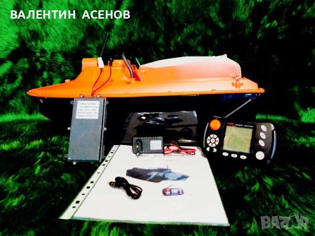 Лодка за захранка с GPS;сонар;автопилот;7,4V ; 16+1 поз.