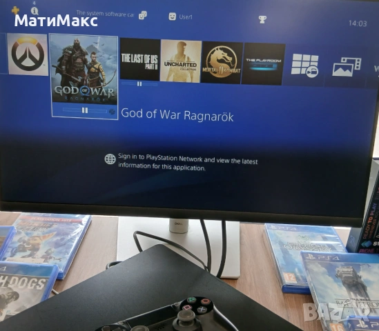PlayStation 4 2г ГАРАНЦИЯ + контролер, снимка 2 - PlayStation конзоли - 54482453