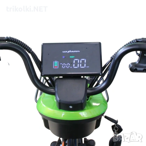 Двуместна електрическа триколка за възрастни Max Motors Pudding 1800W, 48V, 20Ah, CE сертификат, снимка 13 - Инвалидни скутери - 54619507