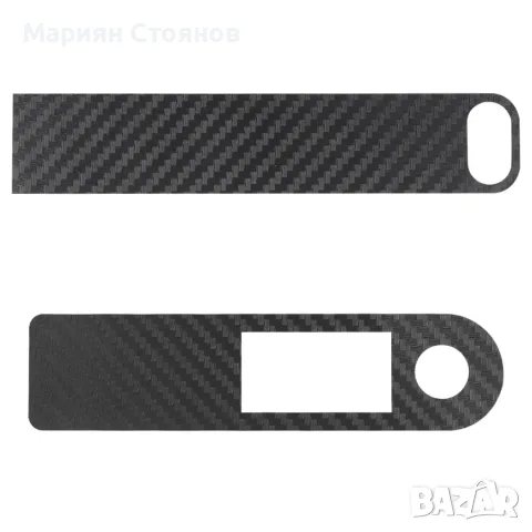 Карбоново фолио за тротинетка / Защитен стикер за дисплей кормило Xiaomi M365, Pro, 1S Аксесоари за , снимка 6 - Други спортове - 55545970