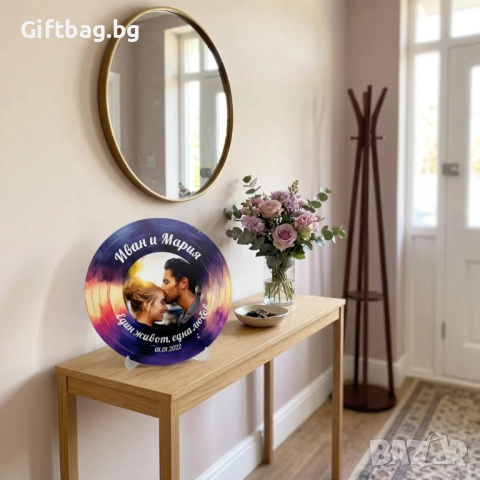 Персонализирана дървена плоча „Залезна магия“, снимка 2 - Декорация за дома - 54316124