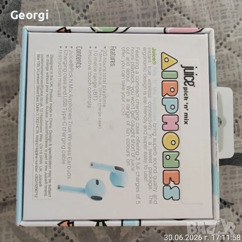 безжични слушалки Juice Pick 'N' Mix, снимка 2 - Bluetooth слушалки - 55103505