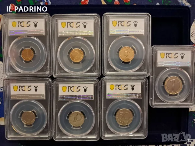 Прууф Сет 2002 година България мат-гланц сертифицирани PCGS, снимка 2 - Нумизматика и бонистика - 55433771