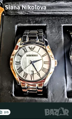 Часовници Emporio Armani AR9027M AR9027L, снимка 10 - Луксозни - 55507225