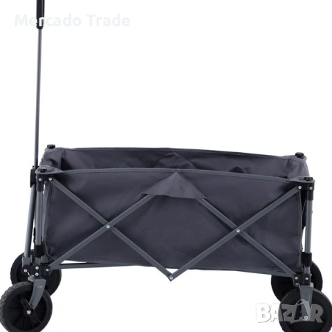 Сгъваема транспортна количка за къмпинг Mercado Trade, Сив, снимка 2 - Къмпинг мебели - 53967312