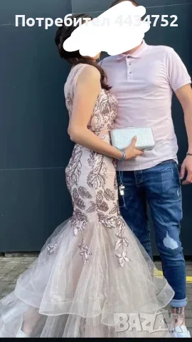 Бална Рокля. Тип русалка.